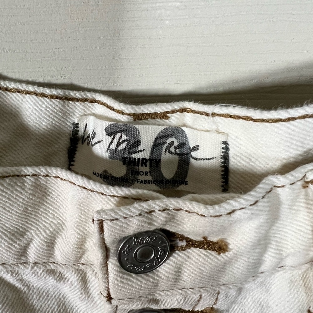 We The Free Free People Cream Ankle Jeans - Picture 3 of 6
